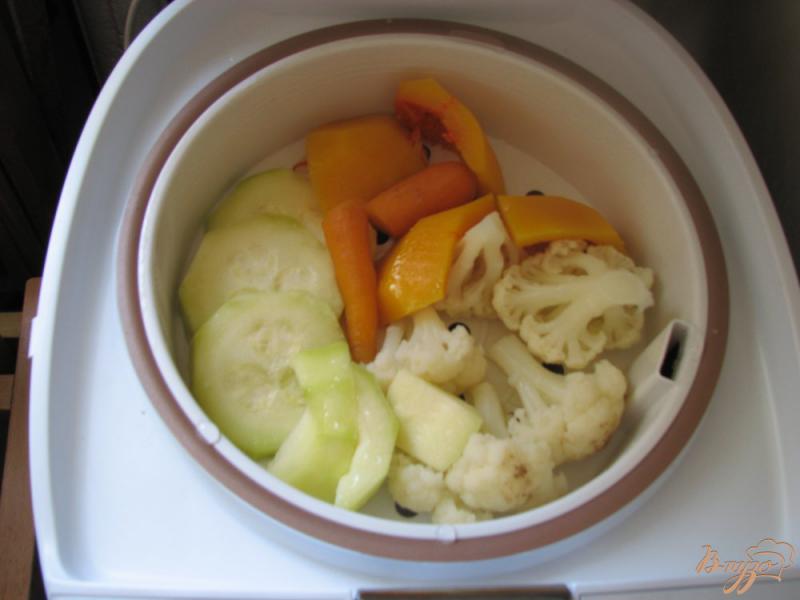 Фото приготовление рецепта: Овощи на пару – детское питание шаг №3