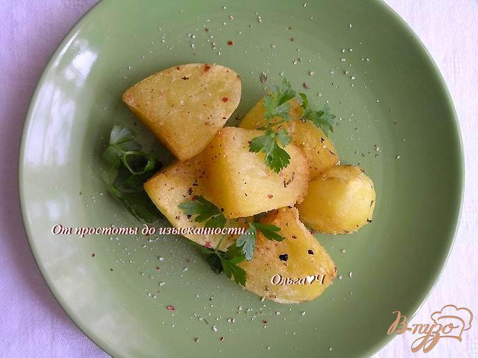 Фото приготовление рецепта: Картофель с итальянскими травами шаг №3