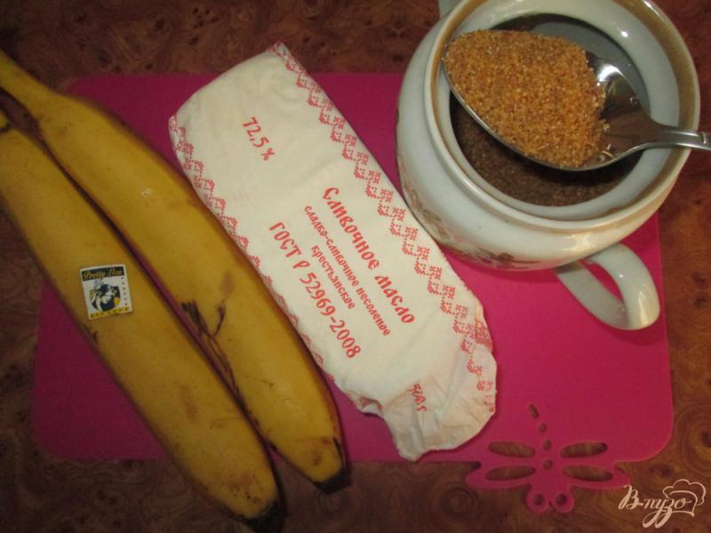 Фото приготовление рецепта: Бананы в карамели шаг №1
