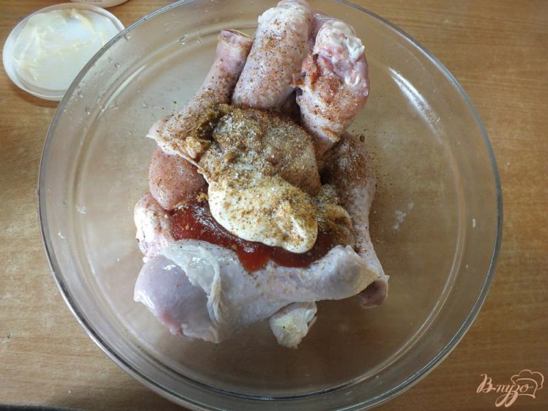 Фото приготовление рецепта: Шашлык из вымоченных куриных голеней шаг №5