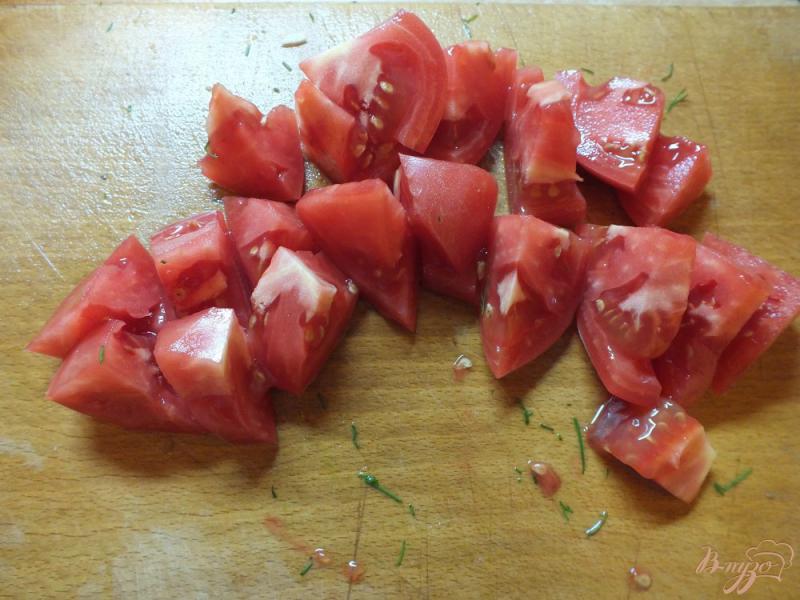 Фото приготовление рецепта: Салат со свежими шампиньонами шаг №5