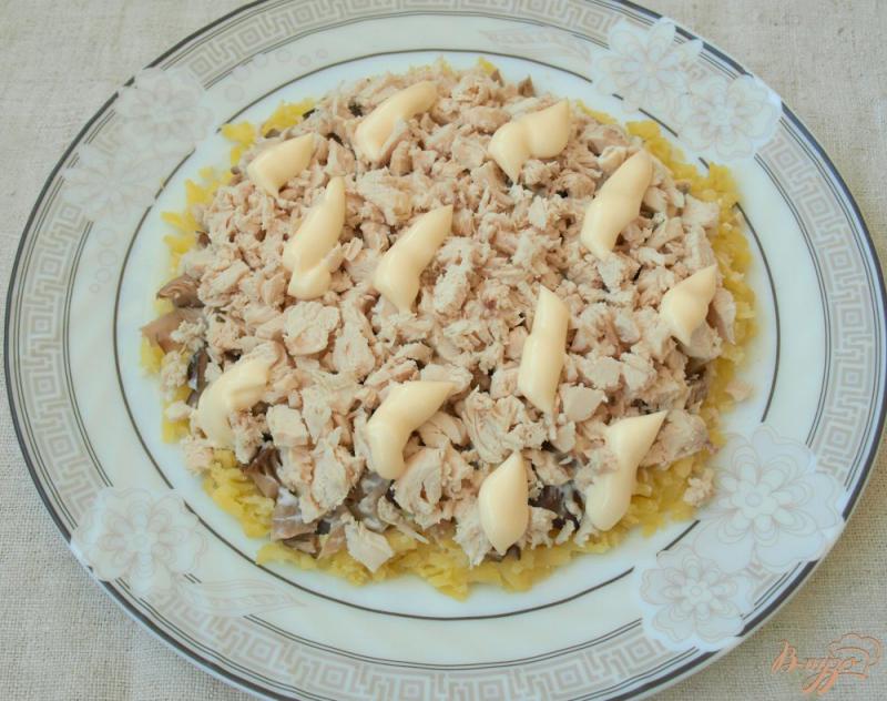 Фото приготовление рецепта: Салат с картофелем и курицей шаг №3