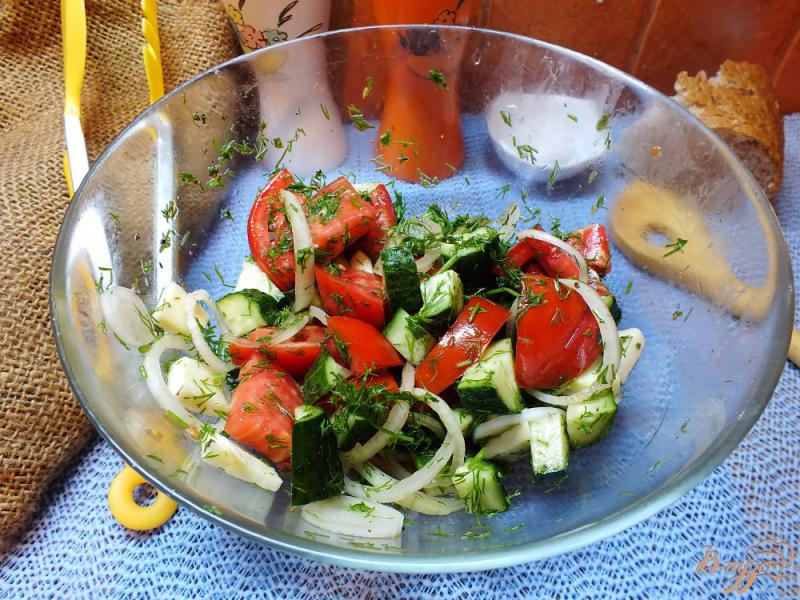 Фото приготовление рецепта: Салат с лаймово-медовой заправкой шаг №12