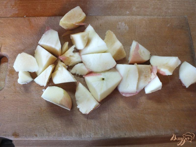 Фото приготовление рецепта: Яблочно-сливовый компот с шалфеем и корицей шаг №1