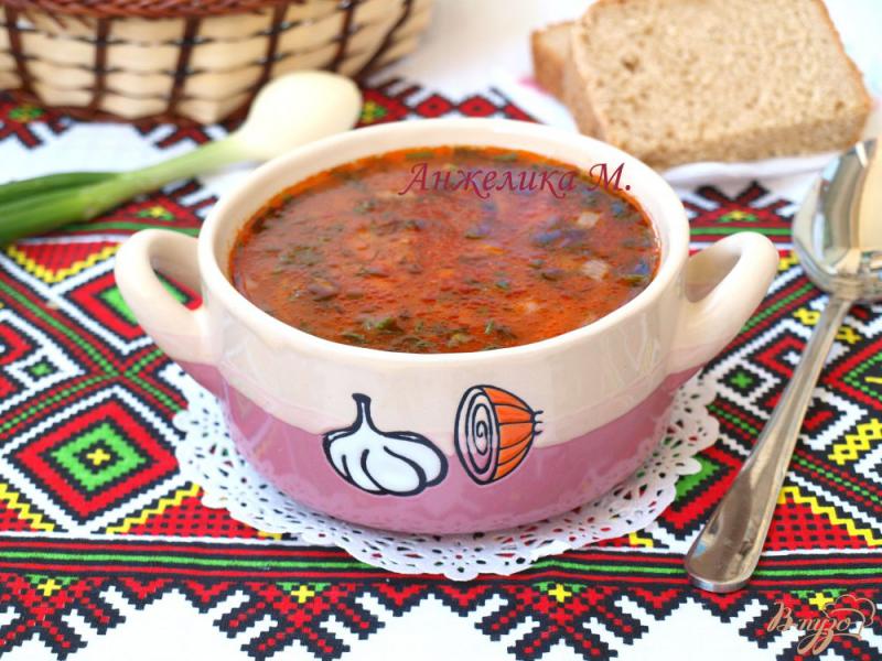 Фото приготовление рецепта: Рисовый суп с томатом шаг №4
