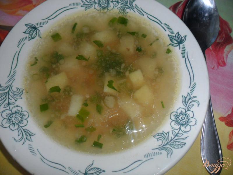 Фото приготовление рецепта: Легкий куриный суп с гречкой шаг №5