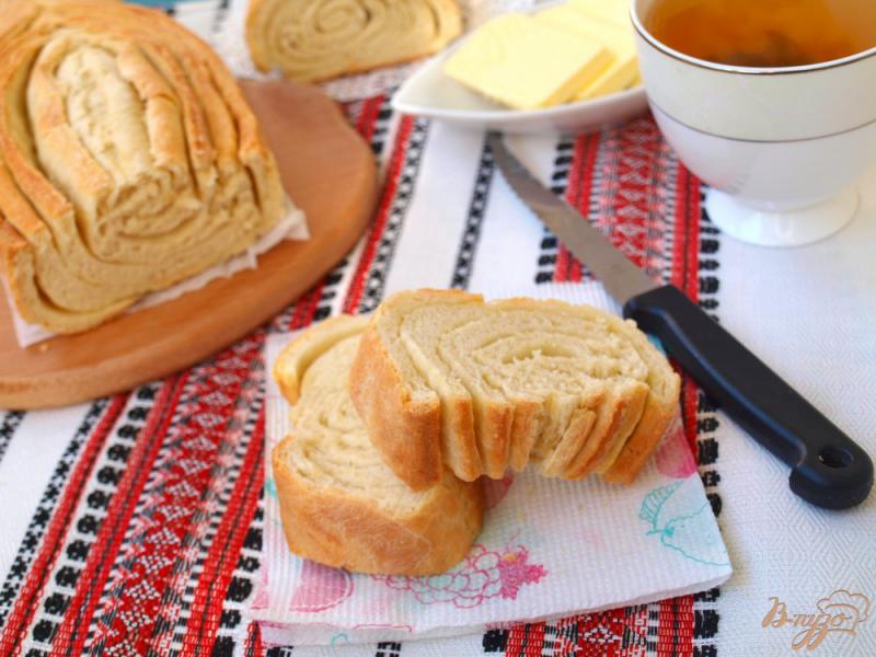 Фото приготовление рецепта: Слоёный хлеб - Pan de hojaldre шаг №8