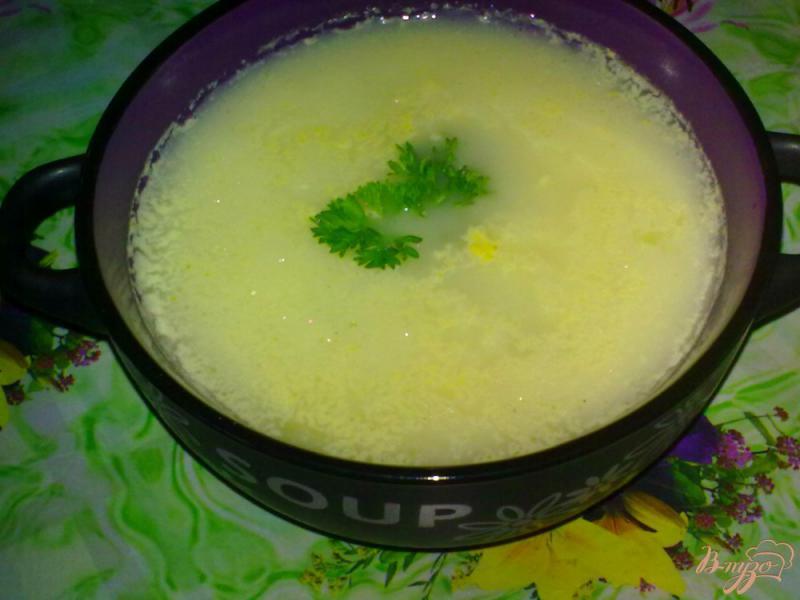 Фото приготовление рецепта: Суп сырный шаг №9
