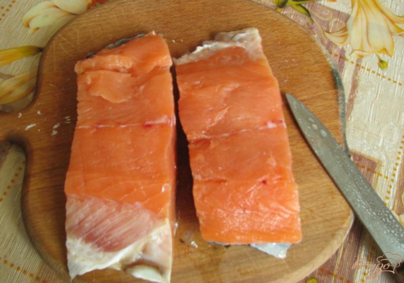 Фото приготовление рецепта: Запеченное филе лосося, с лимоном шаг №1