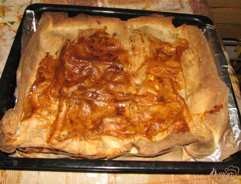 Фото приготовление рецепта: Овощной пирог в армянском лаваше шаг №8