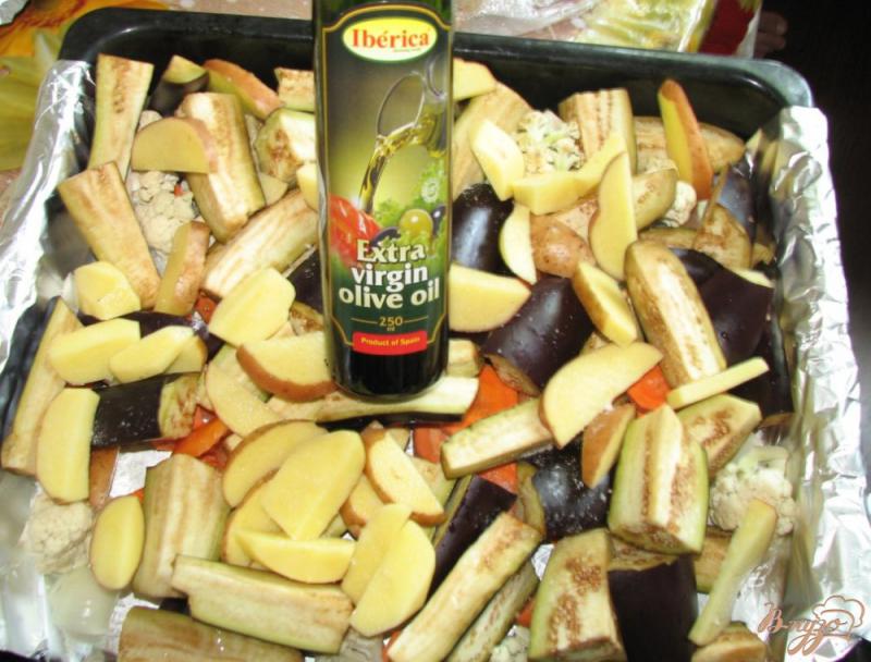 Фото приготовление рецепта: Овощи печеные в духовке шаг №2