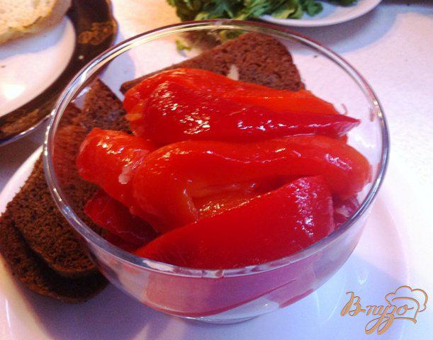 Фото приготовление рецепта: Мини-закуска из болгарского перца шаг №8