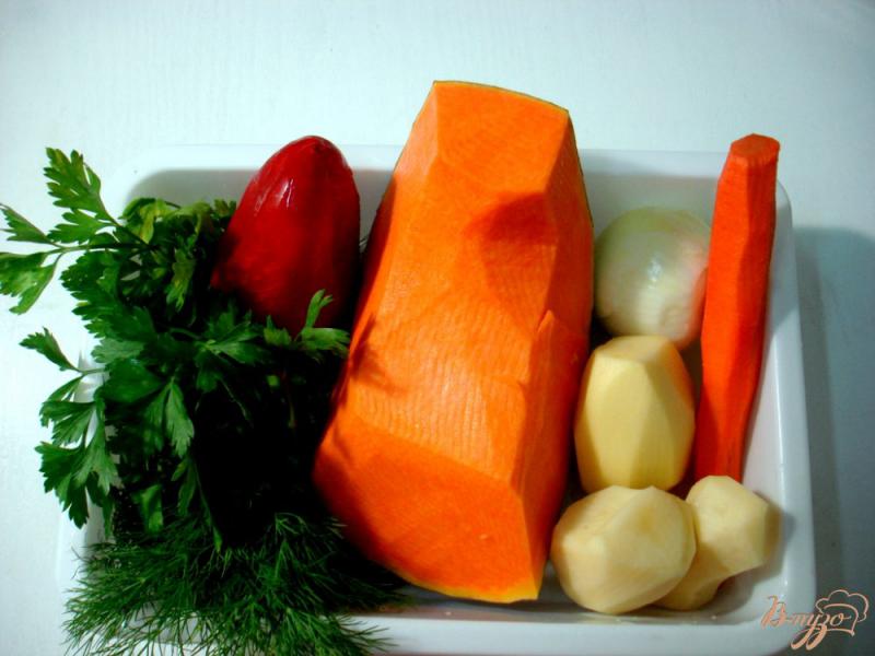 Фото приготовление рецепта: Овощной суп пюре с фрикадельками шаг №4