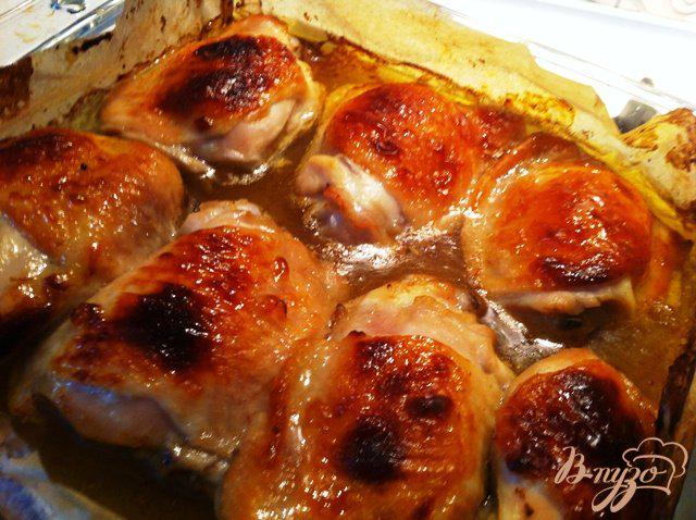 Фото приготовление рецепта: Куриные бедрышки в горчичном маринаде шаг №5