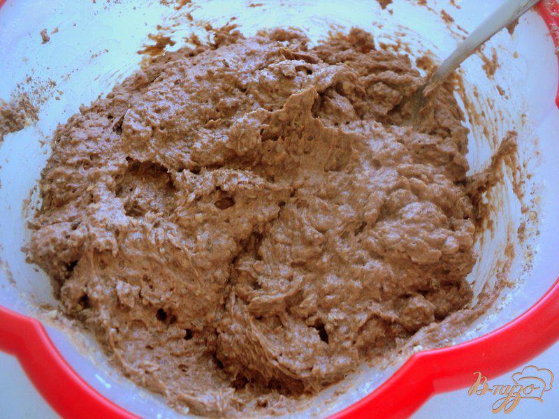 Фото приготовление рецепта: Шоколадный торт с вафельным кремом шаг №9