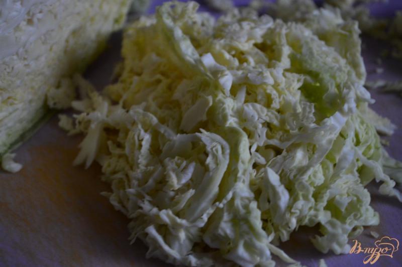 Фото приготовление рецепта: Капустный салат с маринованным огурчиком шаг №1