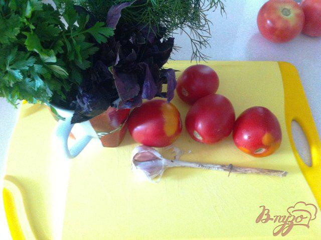 Фото приготовление рецепта: Сальса из помидор и зелени шаг №1