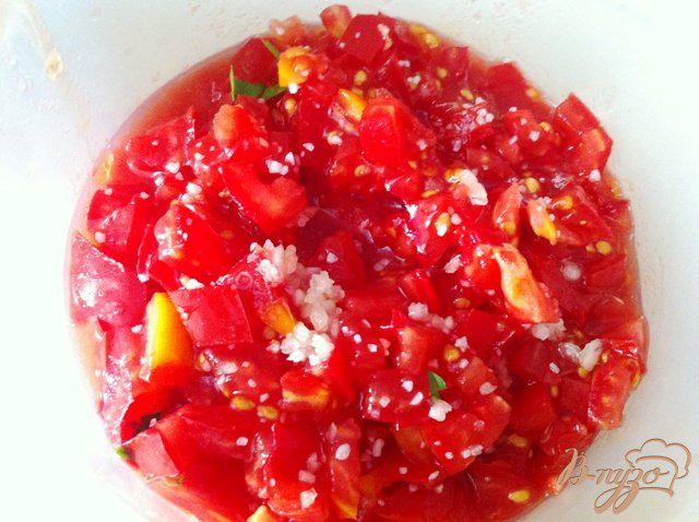 Фото приготовление рецепта: Сальса из помидор и зелени шаг №3