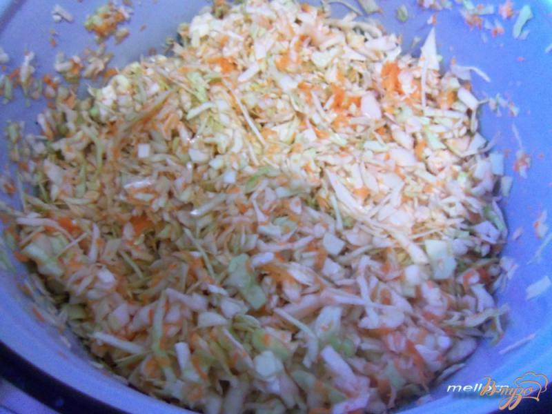 Фото приготовление рецепта: Салат с капустой шаг №3