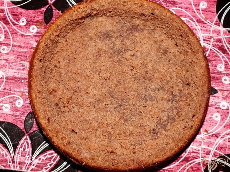 Фото приготовление рецепта: Творожный торт «черный трюфель» шаг №10