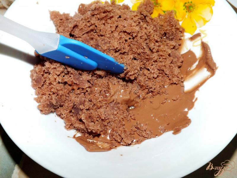 Фото приготовление рецепта: Творожный торт «черный трюфель» шаг №14
