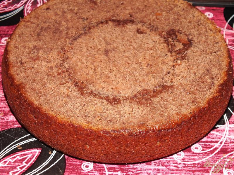 Фото приготовление рецепта: Творожный торт «черный трюфель» шаг №8
