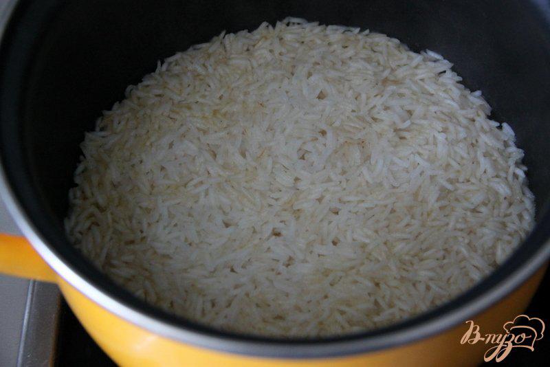 Фото приготовление рецепта: Рис с зелёной фасолью, цуккини и фетой шаг №3