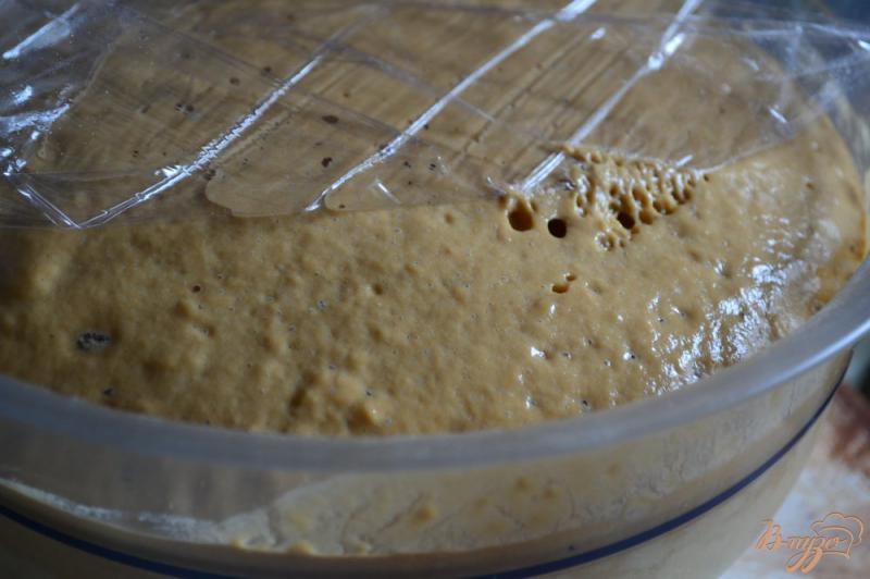 Фото приготовление рецепта: Кофейный сладкий хлеб с изюмом шаг №2