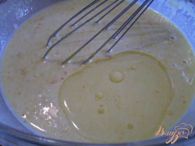Фото приготовление рецепта: Блинчики с тыквой, апельсиновой цедрой и мятой шаг №10