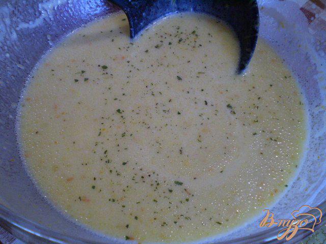 Фото приготовление рецепта: Блинчики с тыквой, апельсиновой цедрой и мятой шаг №12