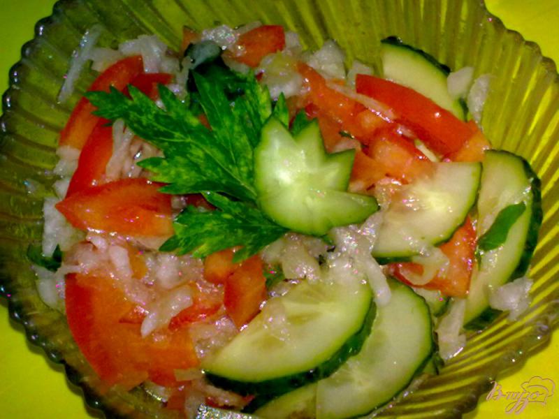Фото приготовление рецепта: Салат из редьки шаг №5