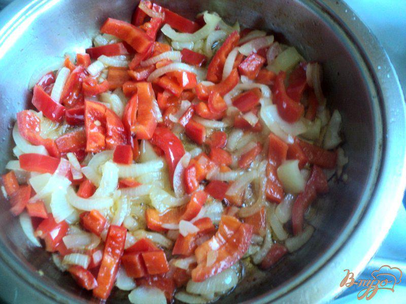 Фото приготовление рецепта: Салат с горохом нут шаг №5