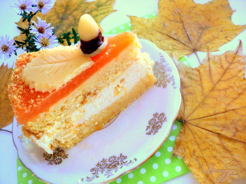 Фото приготовление рецепта: Торт «Золотая осень» шаг №9