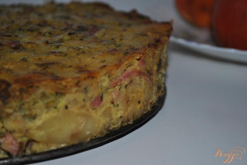 Фото приготовление рецепта: Картофельная запеканка с брокколи шаг №10