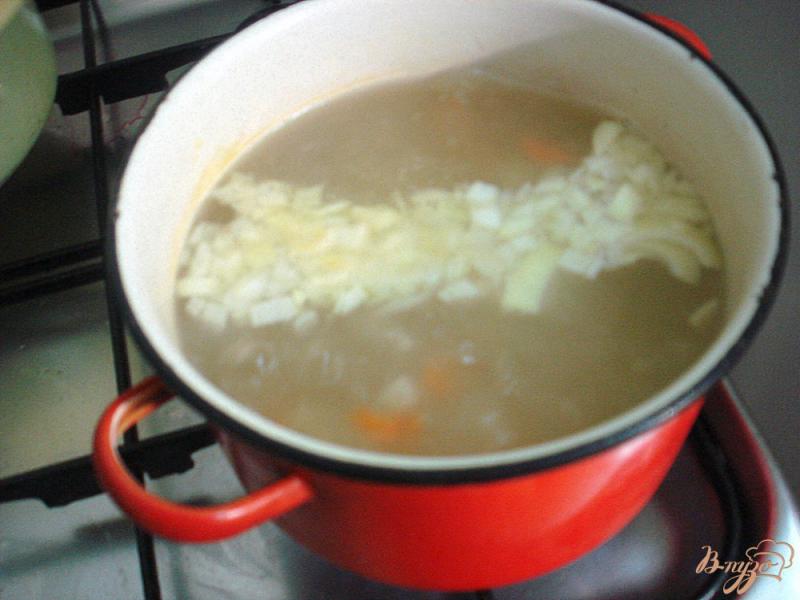 Фото приготовление рецепта: Зелёный суп шаг №4