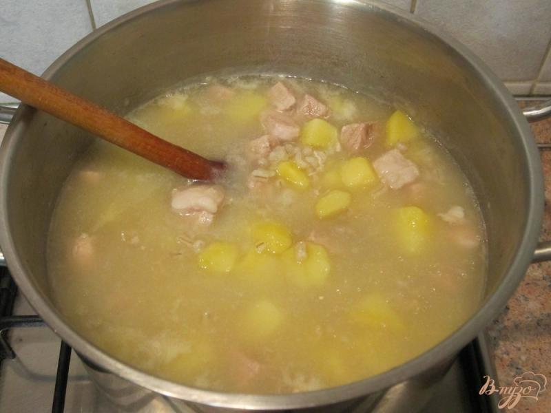 Фото приготовление рецепта: Ароматный суп-харчо шаг №6