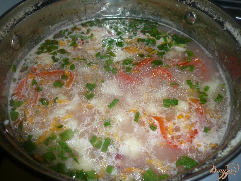 Фото приготовление рецепта: Похлебка с фасолью и цветной капустой шаг №4