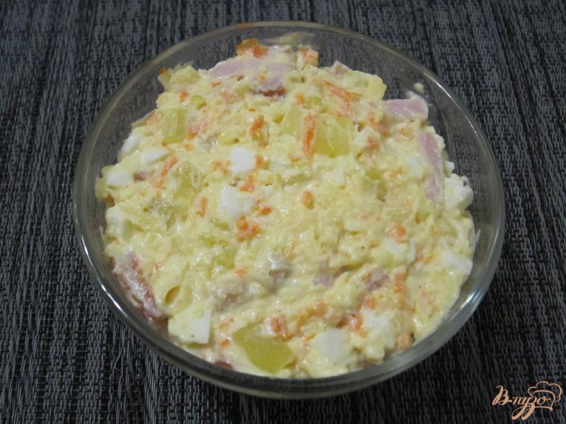 Фото приготовление рецепта: Закусочный салат «Грибное чудо» шаг №9