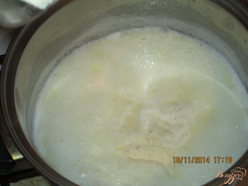 Фото приготовление рецепта: Манная каша на молоке шаг №2