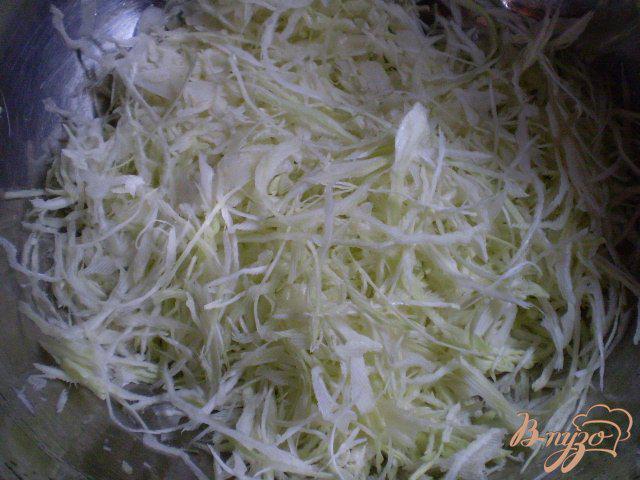 Фото приготовление рецепта: Салат капустный с редькой и яблоком шаг №1