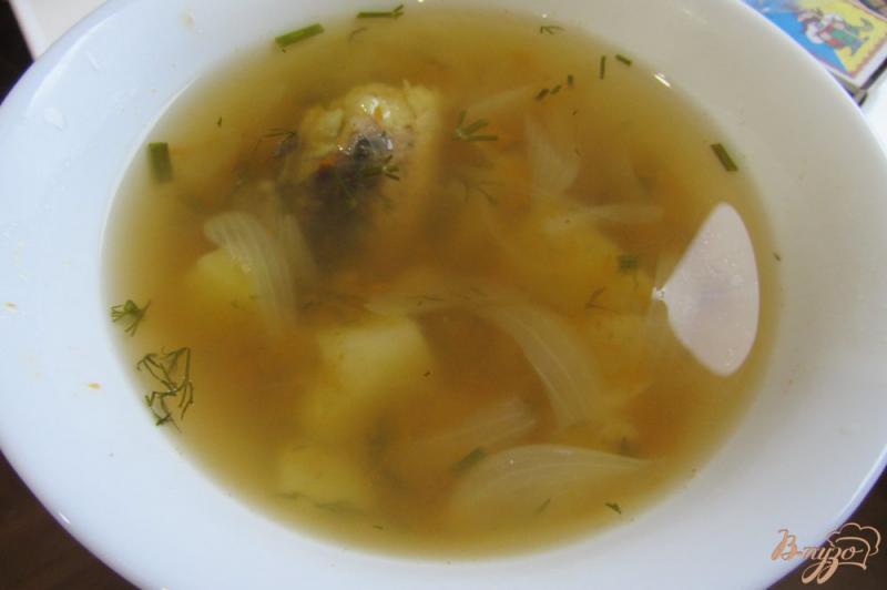 Фото приготовление рецепта: Рыбный суп с рисом шаг №8