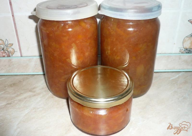Фото приготовление рецепта: Яблочное варенье с апельсином и корицей шаг №11