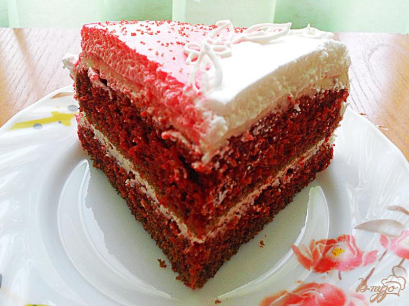 Фото приготовление рецепта: Торт «Красный Вельвет» шаг №10