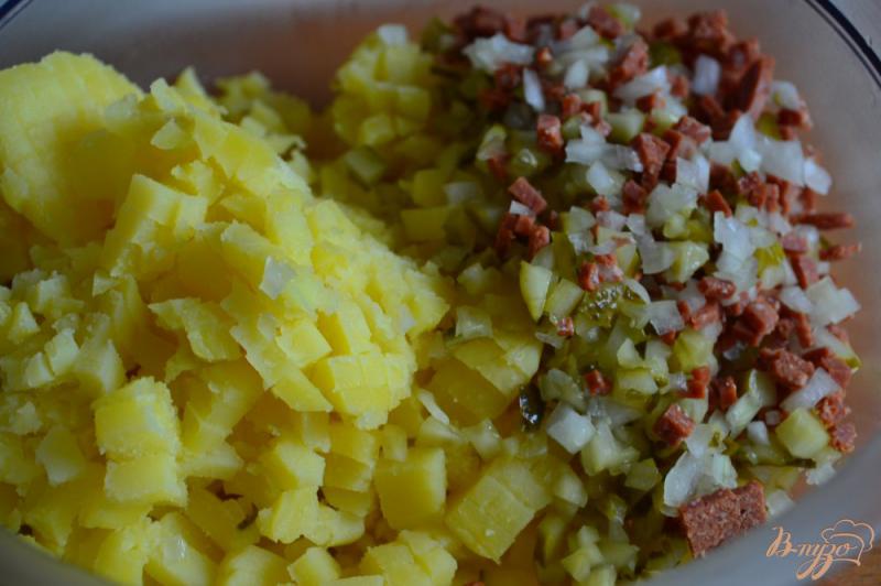 Фото приготовление рецепта: Эльзасский картофельный салат ( №2) шаг №2