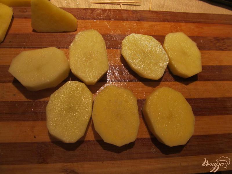 Фото приготовление рецепта: «Кораблики» из картошки с подчеревком шаг №3