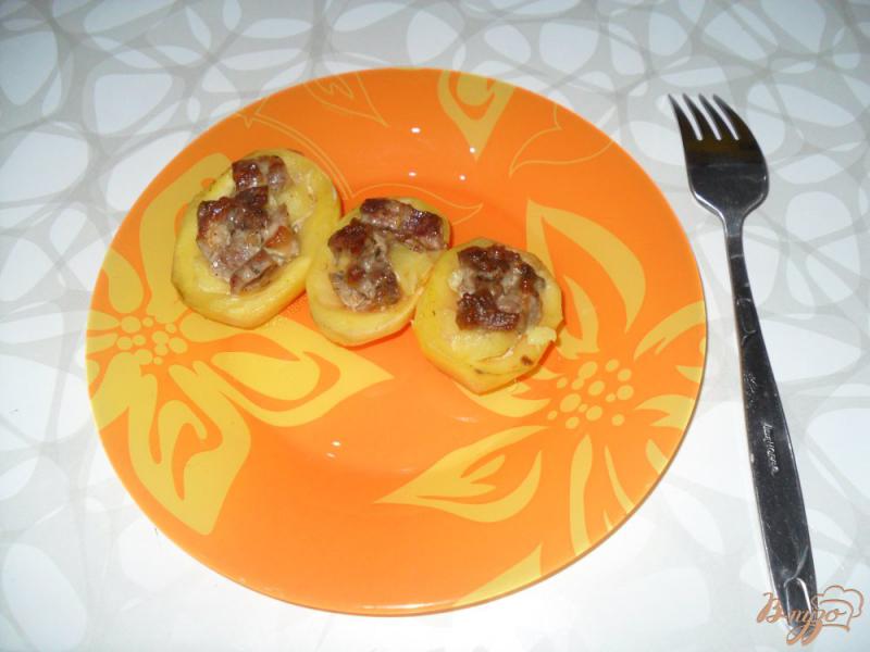 Фото приготовление рецепта: Картофельные лодочки с мясом шаг №10