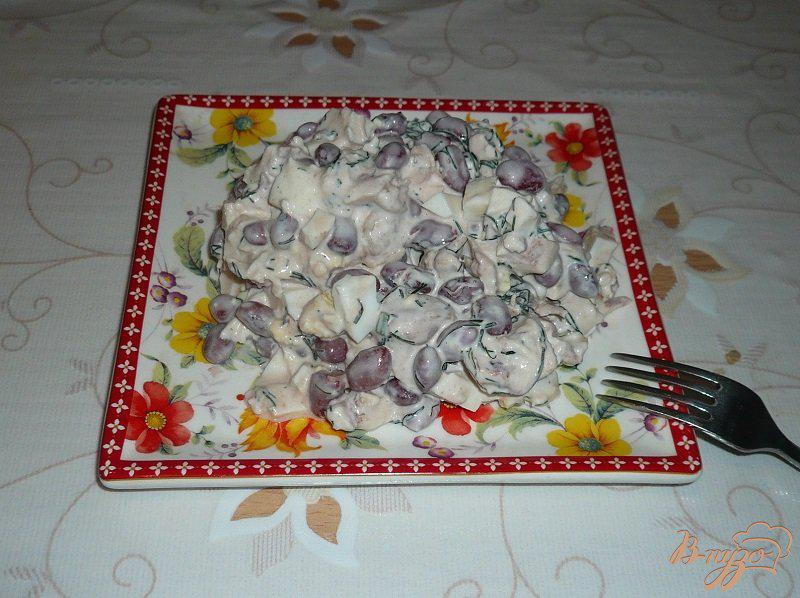 Фото приготовление рецепта: Салат с красной фасолью шаг №5