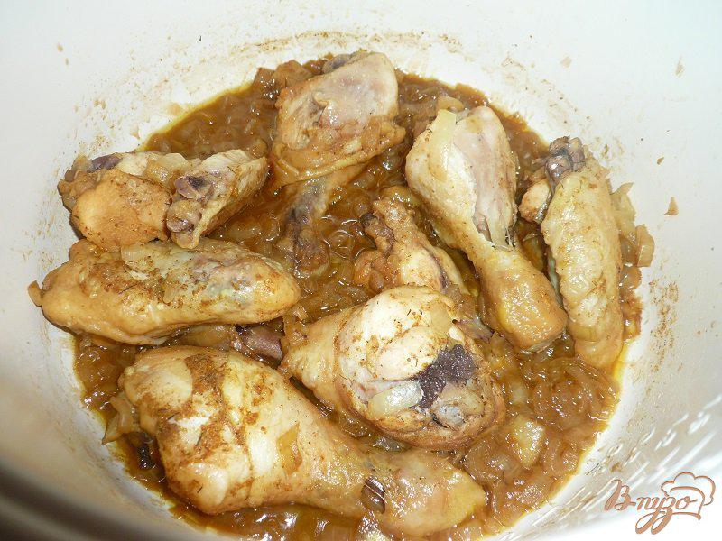 Фото приготовление рецепта: Курица в остро-сладком соусе шаг №4
