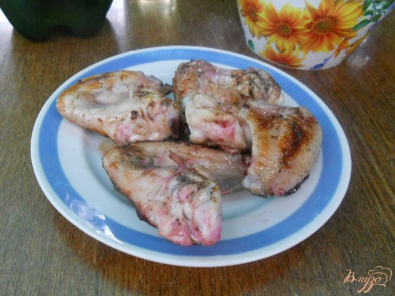 Фото приготовление рецепта: Куриные крылышки на мангале. Маринад с красной смородиной шаг №5