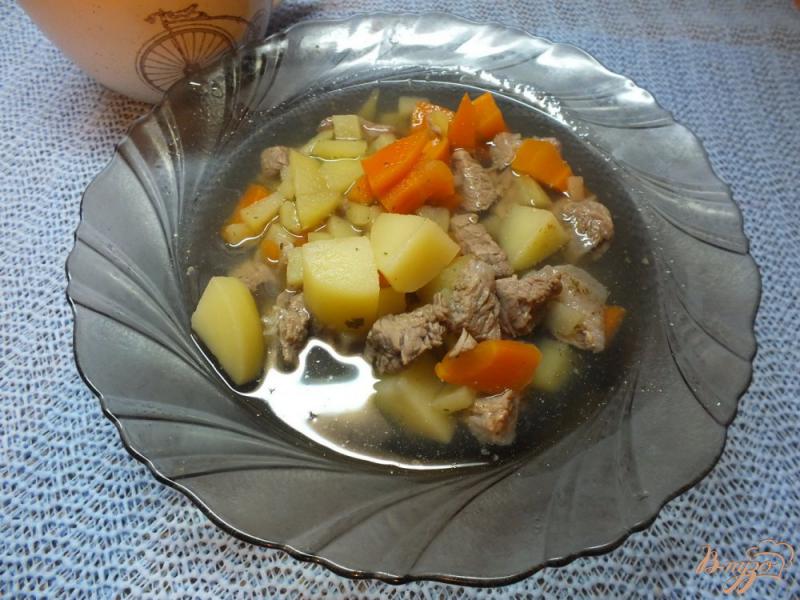 Фото приготовление рецепта: Суп картофельный с говядиной шаг №6